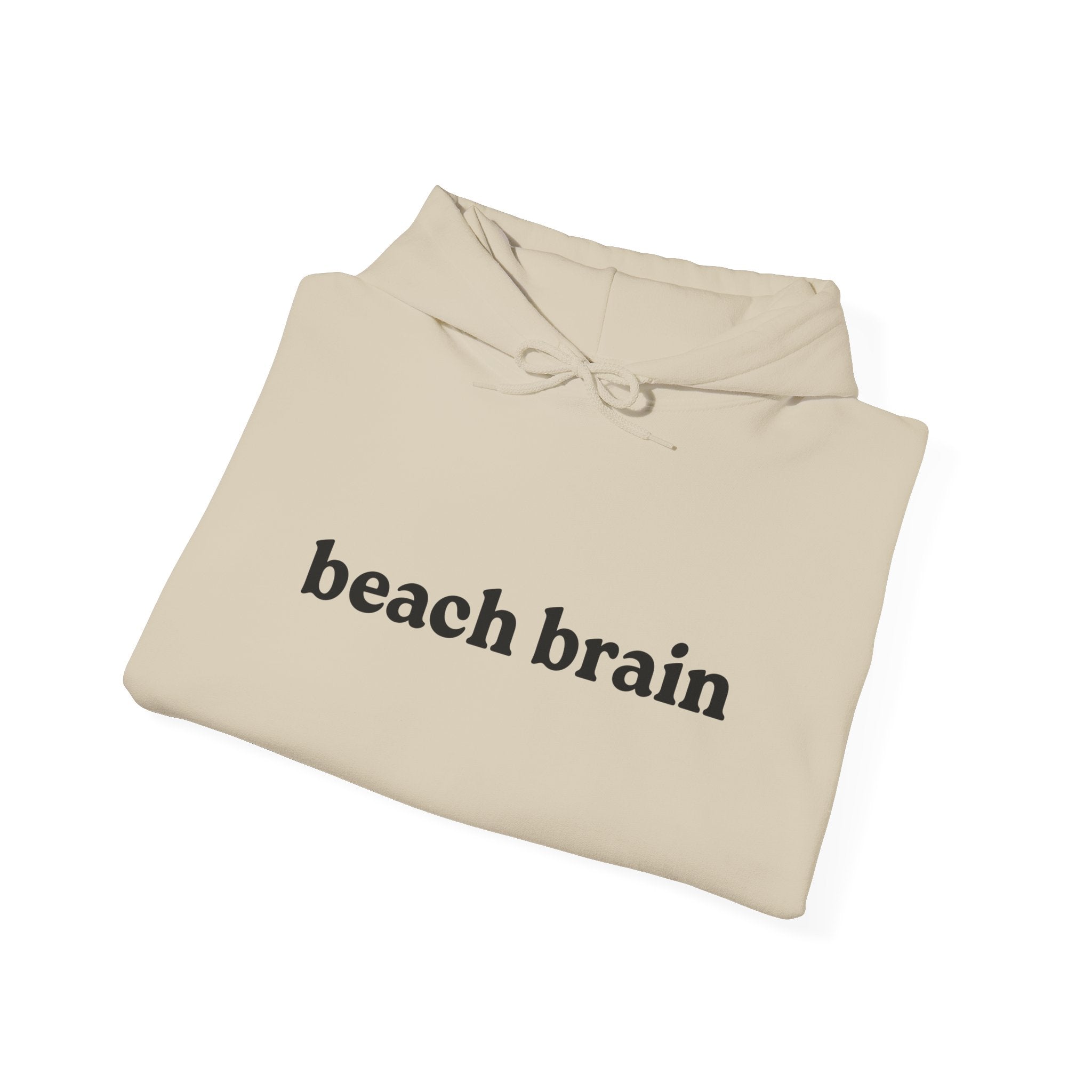 Beach Brain Unisex Heavy Blend Hoodie, Cozy Sweatshirt, Summer Vibes Apparel, Perfect Gift for Beach Lovers, Trendy Casual Wear
