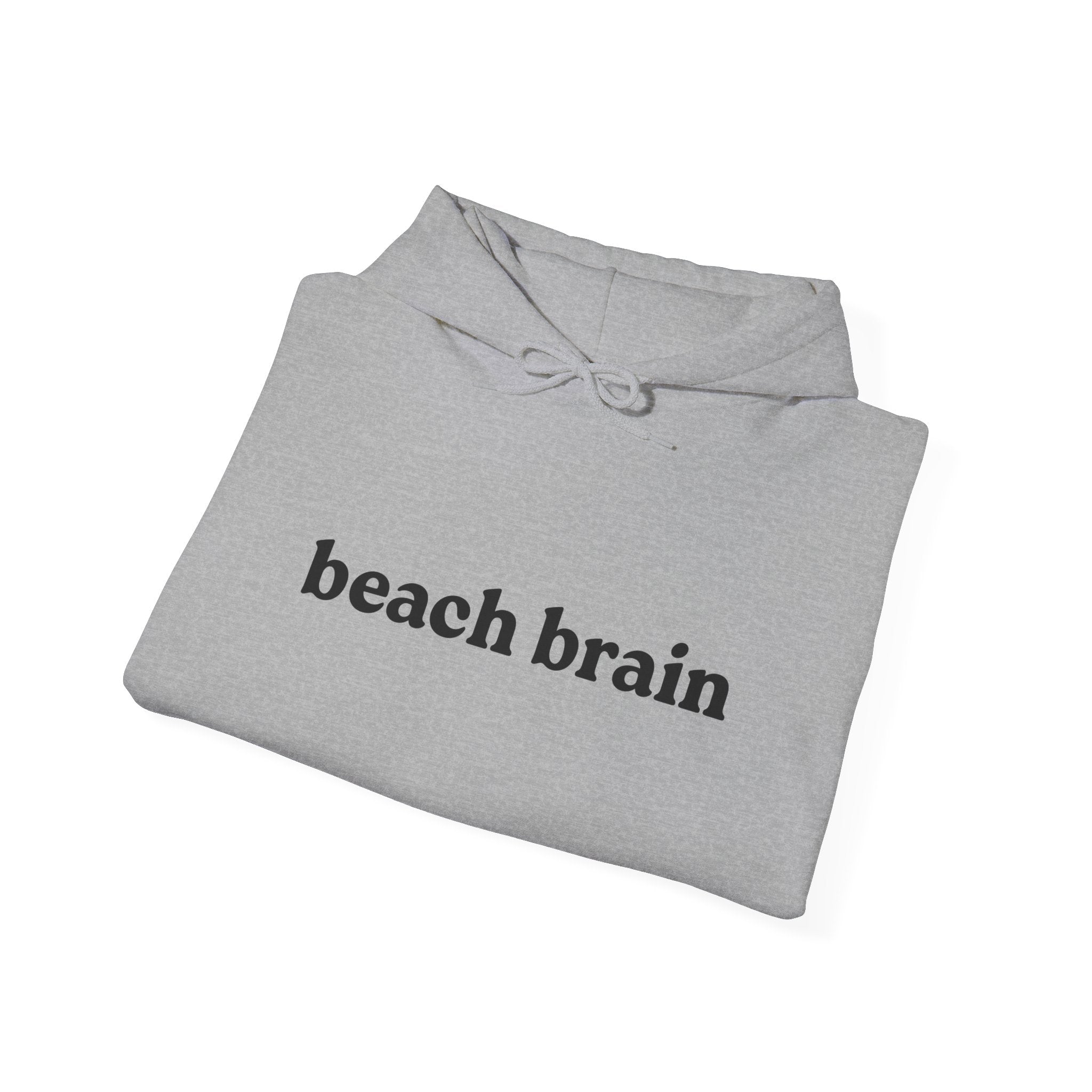 Beach Brain Unisex Heavy Blend Hoodie, Cozy Sweatshirt, Summer Vibes Apparel, Perfect Gift for Beach Lovers, Trendy Casual Wear