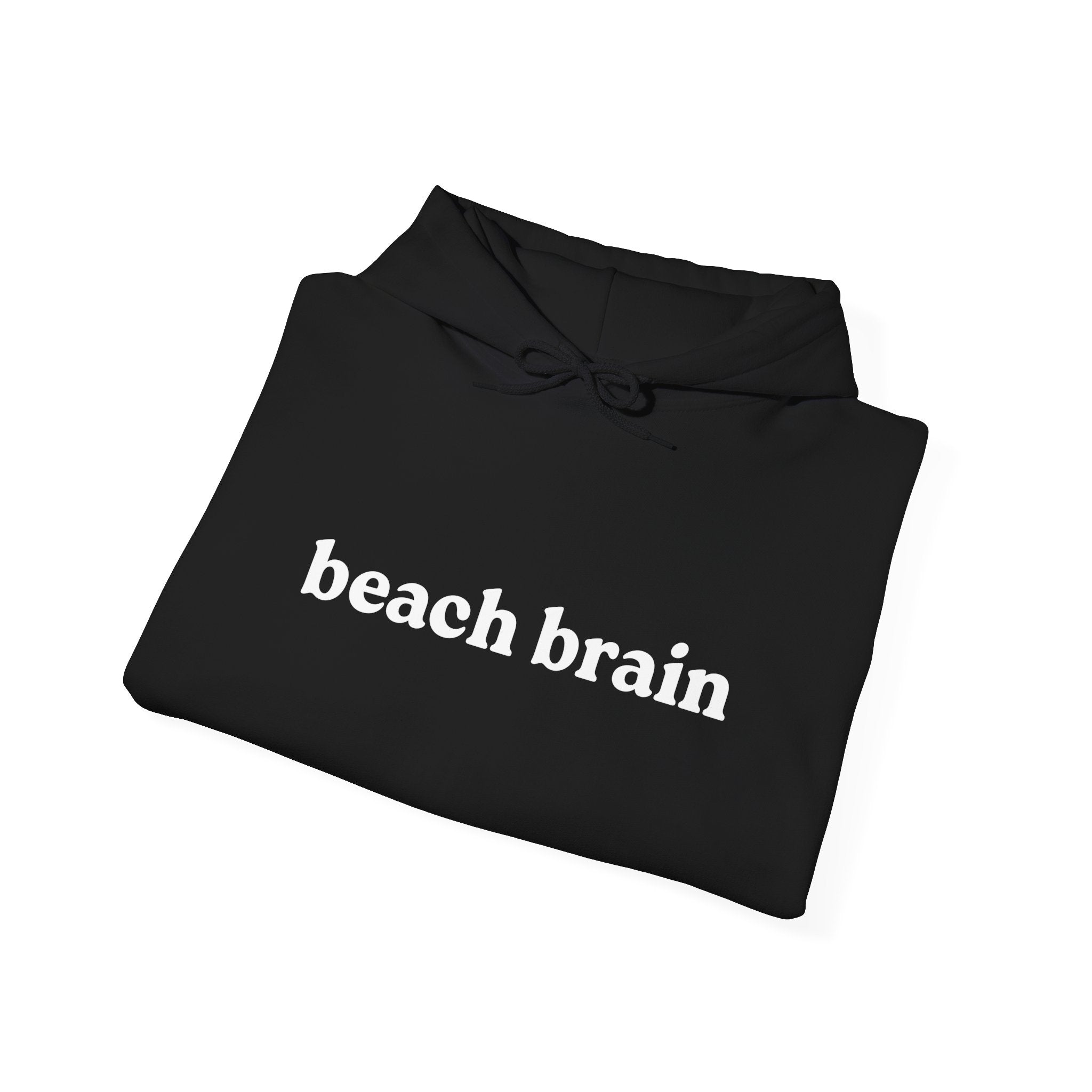 Beach Brain Unisex Heavy Blend Hoodie, Cozy Sweatshirt, Summer Vibes Apparel, Perfect Gift for Beach Lovers, Trendy Casual Wear