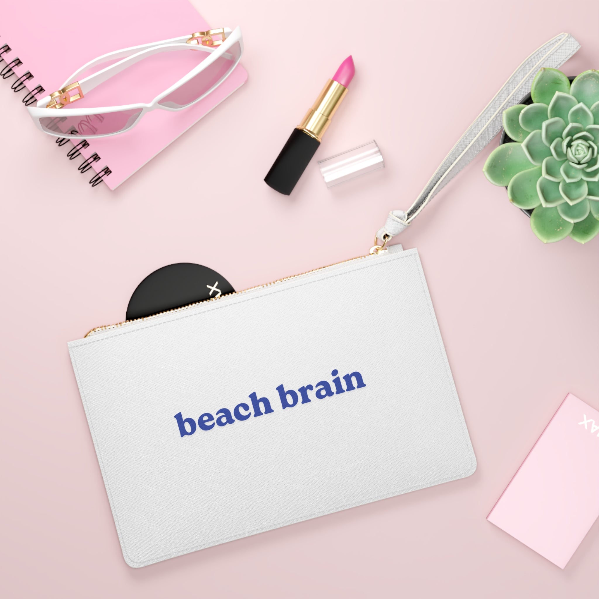 Beach Brain Clutch Bag | Summer Accessories, Beach Tote, Vacation Essentials, Trendy Purse, Fun Gift Idea