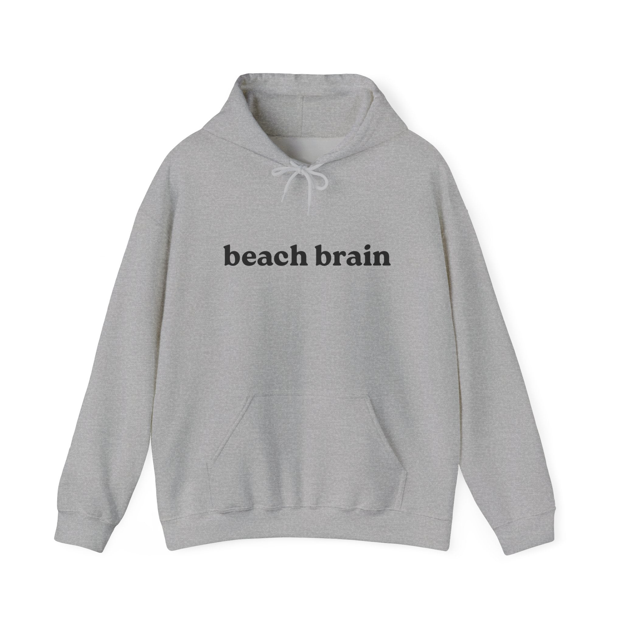 Beach Brain Unisex Heavy Blend Hoodie, Cozy Sweatshirt, Summer Vibes Apparel, Perfect Gift for Beach Lovers, Trendy Casual Wear