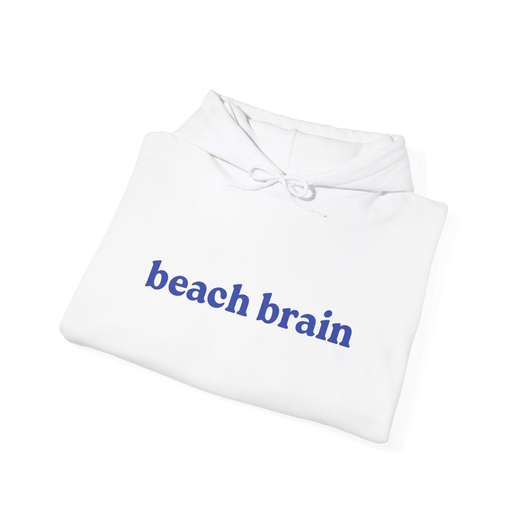 Beach Brain Unisex Heavy Blend Hoodie, Cozy Sweatshirt, Summer Vibes Apparel, Perfect Gift for Beach Lovers, Trendy Casual Wear
