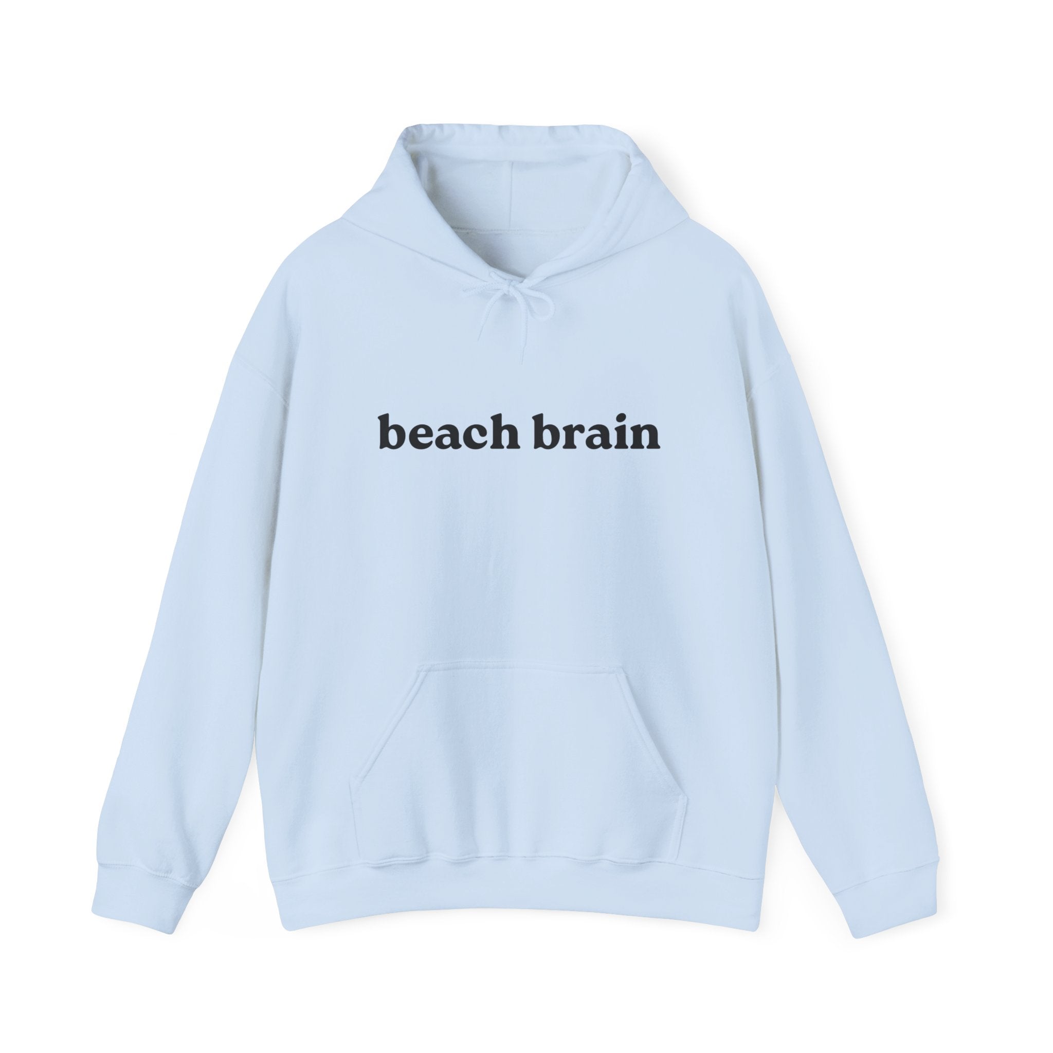Beach Brain Unisex Heavy Blend Hoodie, Cozy Sweatshirt, Summer Vibes Apparel, Perfect Gift for Beach Lovers, Trendy Casual Wear