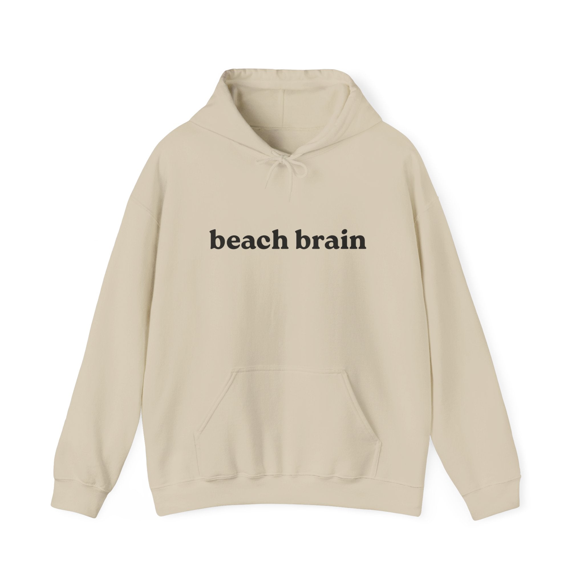 Beach Brain Unisex Heavy Blend Hoodie, Cozy Sweatshirt, Summer Vibes Apparel, Perfect Gift for Beach Lovers, Trendy Casual Wear